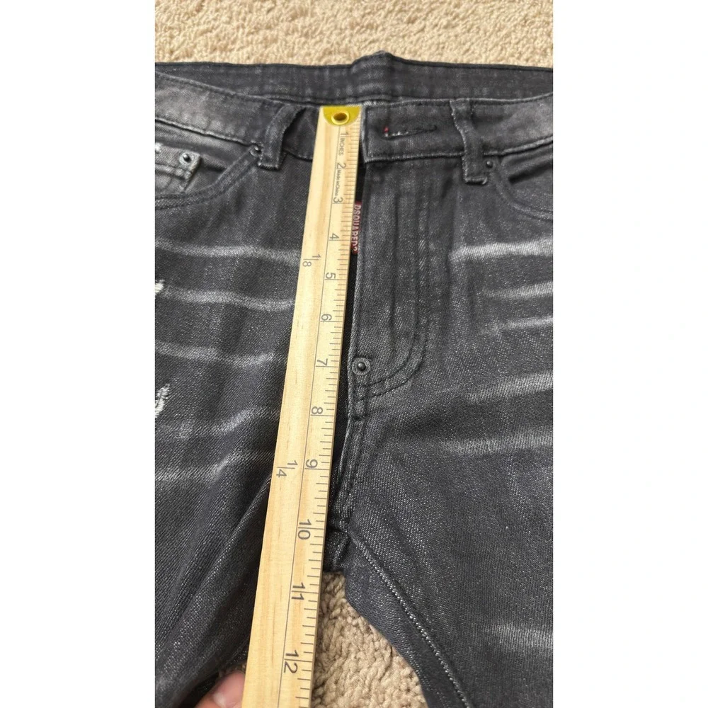 Dsquared2 Classic Kenny Jeans Mens 50 Distressed‎ Black Denim Italy jj20